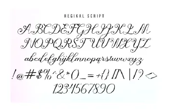 Regikal Script font