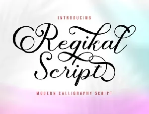 Regikal Script font