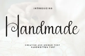 Handmade Handwritten Typeface font