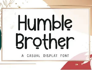 Humble Brother - Personal Use font