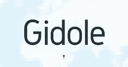 Gidole font