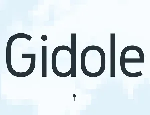 Gidole font