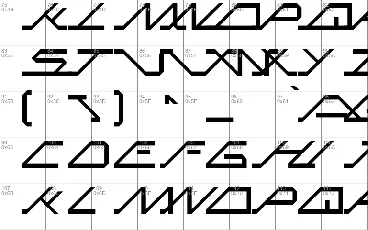 MEGA SLANT LINE font