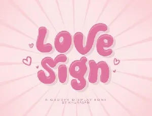 Love Sign font