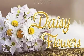 Daisy Flowers Script font