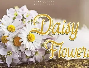 Daisy Flowers Script font