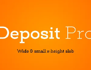 Deposit Pro Family font