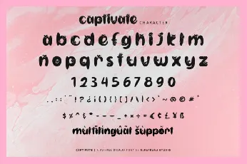 Captivate Display font