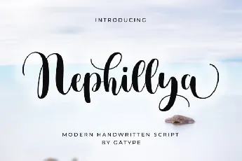 Nephillya Script font