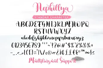 Nephillya Script font