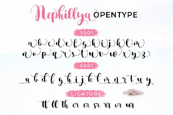 Nephillya Script font