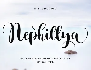 Nephillya Script font