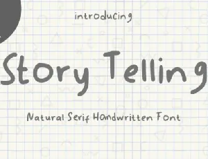 Story Telling Display font