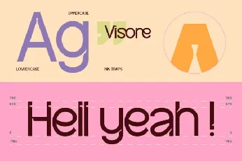 Visore font