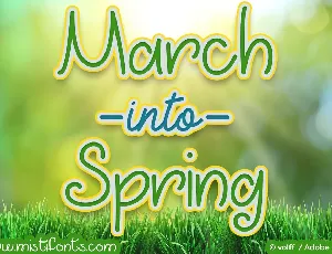 March into Spring Free font