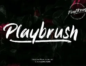 Playbrush Script font