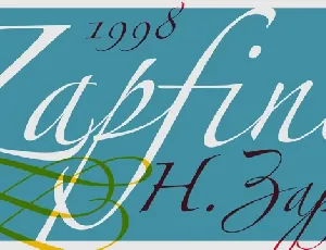 Zapfino font