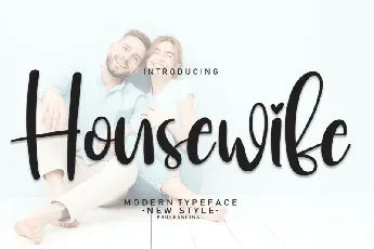 Housewife Script font