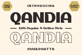 QANDIA font