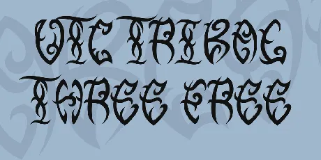 VTC Tribal Three Free font