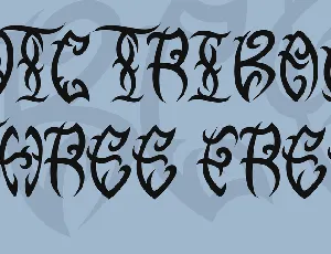 VTC Tribal Three Free font