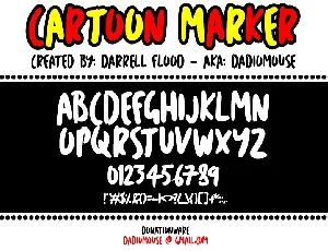 Cartoon Marker font