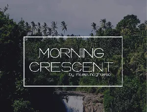 Morning Crescent font