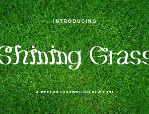 Shining Grass font