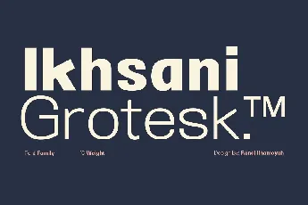 Ikhsani Grotesk font