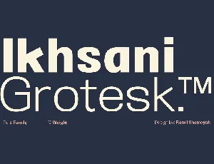 Ikhsani Grotesk font