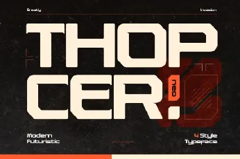 Thopcer font