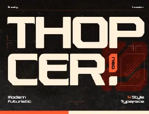 Thopcer font