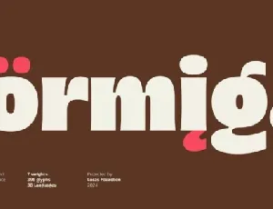 Formiga Family font