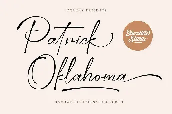 Patrick Oklahoma font