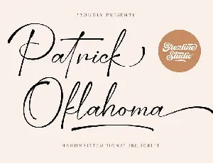 Patrick Oklahoma font