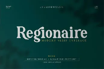 Regionaire font