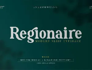 Regionaire font