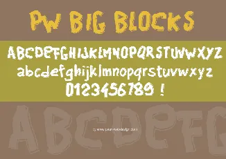 PWBigblocks font