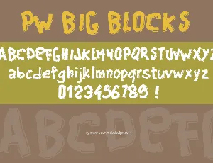 PWBigblocks font