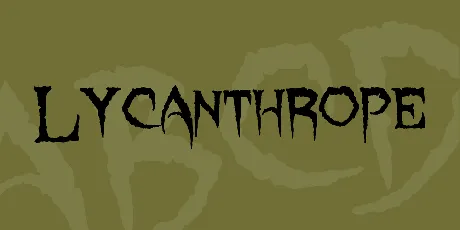 Lycanthrope font