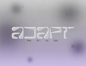 ADAPT font