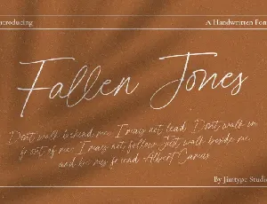 Fallen Jones Script font