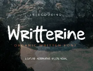 Writterine Demo font