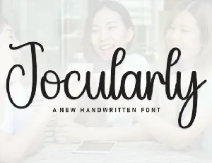 Jocularly Script font