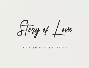 Story of Love font