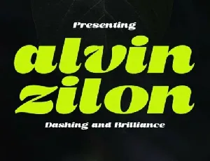 Alvin Zilon font