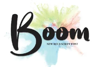 Boom Script font