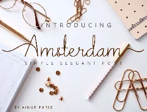 Amsterdam font