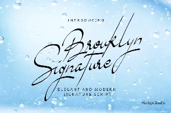 Brouklyn Signature font