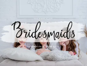 Bridesmaids font